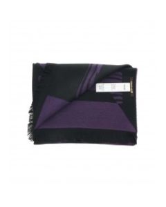 ROBERTO CAVALLI PURPLE SIGNATURE VOGUISH SCARF