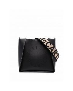 Stella McCartney Black Stella Logo Crossbody Bag